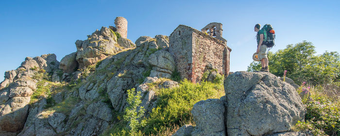 Chapelle de Rochegude sur le chemin de Compostelle